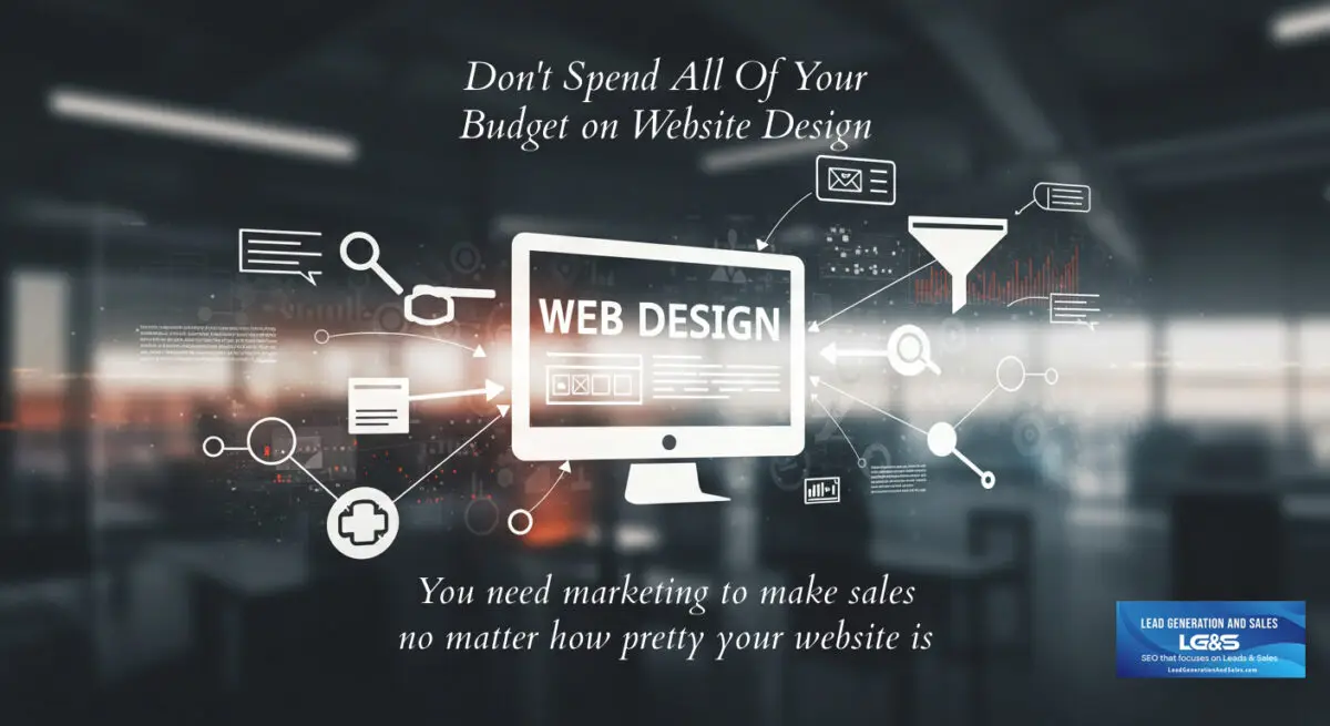 Web design image with marketing focus.